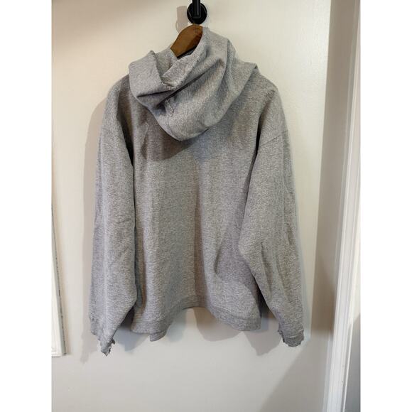 Vintage Iowa Hawkeyes Wrestling Grey Mens Large Hoodie Y2K Cotton Exchange - Picture 2 of 10